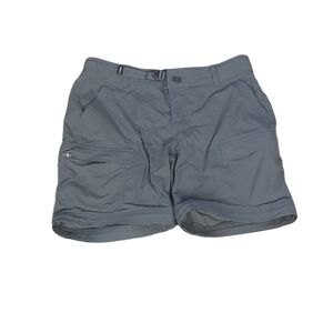 REI cop gray relaxed fit cargo shorts size 2 petite